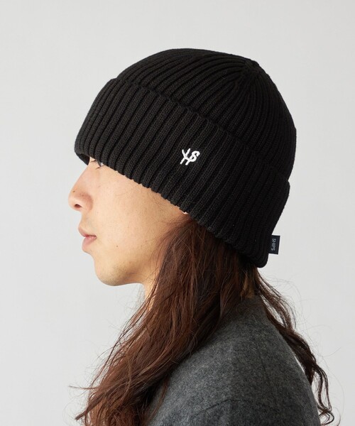 SHIPS（シップス）の「【WEB限定】SHIPS: オーバーフィット ワンポイント エンブロイダリー ワッチキャップ ニット帽（ニットキャップ/ビーニー・メンズ・キャメル/ネイビー/チャコールグレー/ブラック・ONE SIZE）」の2枚目の写真