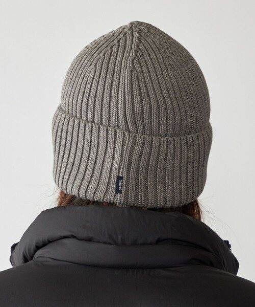 SHIPS（シップス）の「【WEB限定】SHIPS: オーバーフィット ワンポイント エンブロイダリー ワッチキャップ ニット帽（ニットキャップ/ビーニー・メンズ・キャメル/ネイビー/チャコールグレー/ブラック・ONE SIZE）」の6枚目の写真