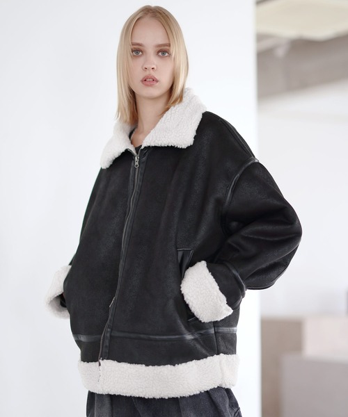 ROCHEM（ローシェン）の「ダブルジップ裏ボアフェイクムートン