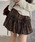 .KOM�i�h�b�g�R���j�́uA'GEM/9 × .kom �w.KOM/�h�b�g�P�[�I�[�G���xRibbon Gather Check Mini Skirt�^���{���M���U�[ �`�F�b�N�~�j�X�J�[�g�i�X�J�[�g�j�v�b�u���E��