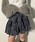 .KOM�i�h�b�g�R���j�́uA'GEM/9 × .kom �w.KOM/�h�b�g�P�[�I�[�G���xRibbon Gather Check Mini Skirt�^���{���M���U�[ �`�F�b�N�~�j�X�J�[�g�i�X�J�[�g�j�v�b�u���[
