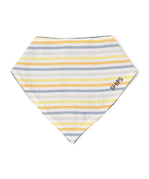 SHIPS（シップス）の「SHIPS KIDS: 三角型 刺繍 ロゴ スタイ（スタイ/よだれかけ・キッズ・ライトブルー/その他1・ONE SIZE）」の2枚目の写真