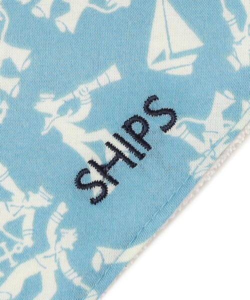 SHIPS（シップス）の「SHIPS KIDS: 三角型 刺繍 ロゴ スタイ（スタイ/よだれかけ・キッズ・ライトブルー/その他1・ONE SIZE）」の8枚目の写真