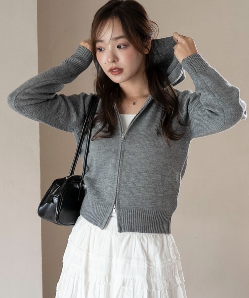 セール】∴WEGO/【25年秋冬新作】別注USPOLO WZIPニットパーカー