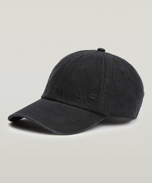 G-STAR(ジースター)の「AVERNUS BASEBALL CAP/ウォッシュド加工ブランドロゴベースボールキャップ(キャップ・メンズ・ブラック系その他・ONE SIZE)」の1枚目の写真