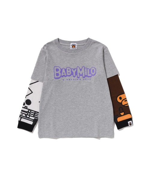 A BATHING APE BABY MILO ロングスリーブTシャツ BAPE® LADIES'】 MILO BUSY WORKS TEE BIG BABY MILO®︎ TEE BY