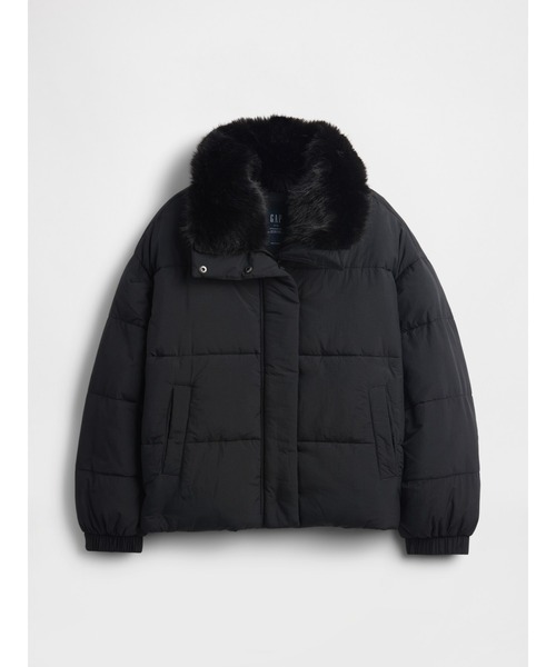 セール】ファー トリミング パファージャケット（ダウン