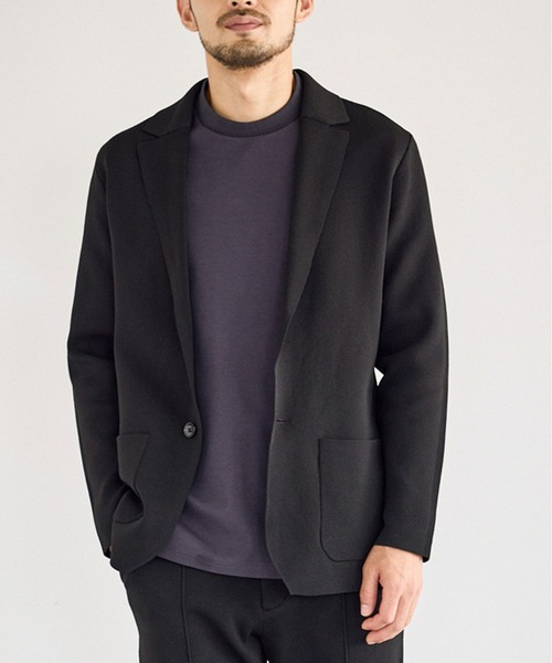 JUN STANDARD PICKS(ジュンスタンダードピックス)の「ミラノリブGOODフィットジャケット/セットアップ対応(テーラードジャケット・メンズ・ブラック/グレー・LL/L/M)」の15枚目の写真