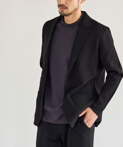 JUN STANDARD PICKS(ジュンスタンダードピックス)の「ミラノリブGOODフィットジャケット/セットアップ対応(テーラードジャケット・メンズ・ブラック/グレー・LL/L/M)」の17枚目の写真