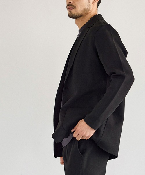 JUN STANDARD PICKS(ジュンスタンダードピックス)の「ミラノリブGOODフィットジャケット/セットアップ対応(テーラードジャケット・メンズ・ブラック/グレー・LL/L/M)」の18枚目の写真