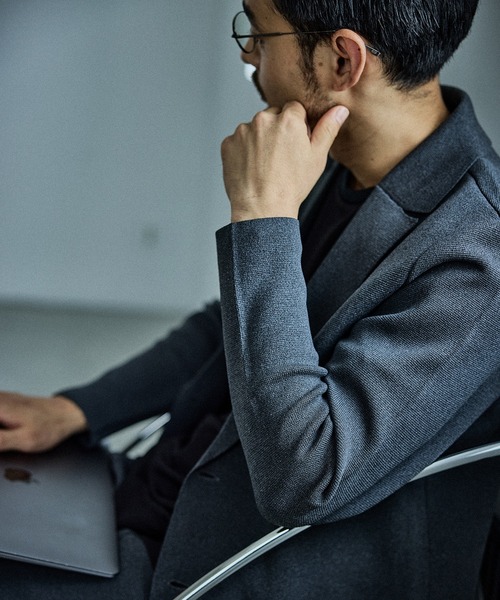 JUN STANDARD PICKS(ジュンスタンダードピックス)の「ミラノリブGOODフィットジャケット/セットアップ対応(テーラードジャケット・メンズ・ブラック/グレー・LL/L/M)」の8枚目の写真