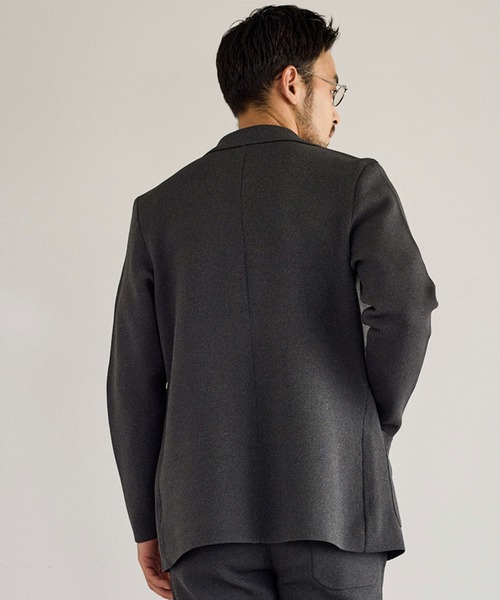 JUN STANDARD PICKS(ジュンスタンダードピックス)の「ミラノリブGOODフィットジャケット/セットアップ対応(テーラードジャケット・メンズ・ブラック/グレー・LL/L/M)」の16枚目の写真