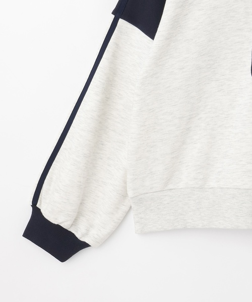 LOVETOXIC（ラブトキシック）の「【LTXC】長袖ラインパーカSETUP（ワンピース・キッズ・ブラック/ホワイト系その他/サックスブルー・S:140cm/M:150cm/L:160cm/130cm）」の7枚目の写真