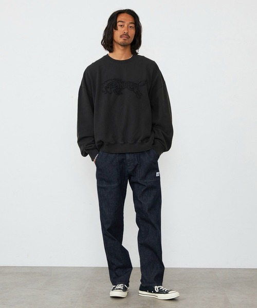 Lee（リー）の「Wrangler/ラングラー　ベイカーイージーパンツ/デニム/カラー（デニムパンツ・メンズ・ブラウン/インディゴブルー/ブラック/ブラック系その他・SMALL/MEDIUM/LARGE/X-LARGE/3L）」の6枚目の写真