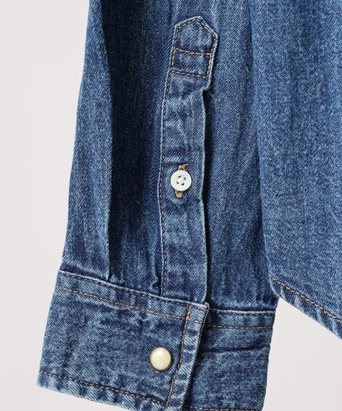 GUESS JEANS(ゲスジーンズ)の「GUESS JEANS GJ SLIM LS DENIM SHIRT ゲス 長袖デニムシャツ(シャツ/ブラウス・メンズ・インディゴブルー・L/M/S/XL)」の10枚目の写真