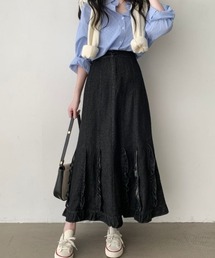 ABITOKYO | フリルドッキングデニムマーメイドスカート(デニムスカート)