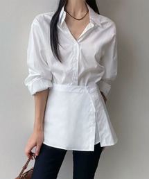 シャツ&ラップスカート セットアップ