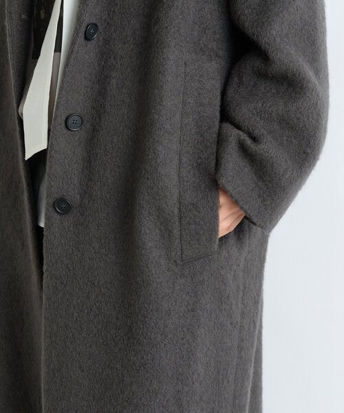 RIVE DROITE（リヴドロワ）の「【柔らかな質感】シャギーロングチェスターコート（チェスターコート・レディース・ベージュ/ブラウン・FREE）」の10枚目の写真