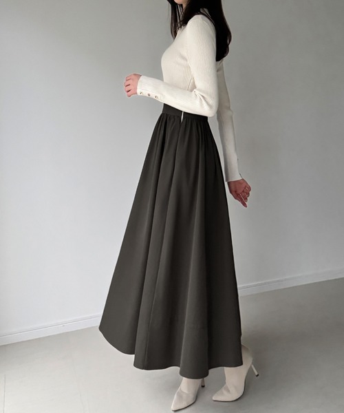 セール】ポロリブニットドッキングワンピース（ワンピース）｜JUNOAH