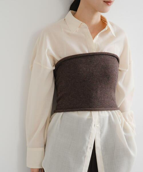 URBAN RESEARCH(アーバンリサーチ)の「ウールカシミヤベリーバンド(その他トップス・レディース・レッド/ブラウン/ベージュ・-)」の1枚目の写真