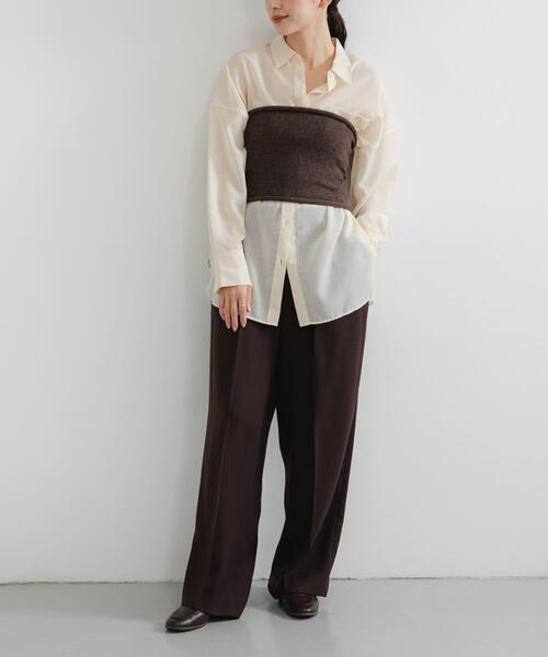 URBAN RESEARCH(アーバンリサーチ)の「ウールカシミヤベリーバンド(その他トップス・レディース・レッド/ブラウン/ベージュ・-)」の4枚目の写真