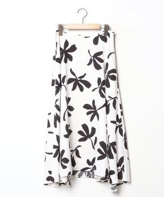 【ANAYI 】新品　リネンライクキカプリントフレアスカート リネンライクキカプリントフレアスカート | ANAYI/アナイ | 三越伊勢丹