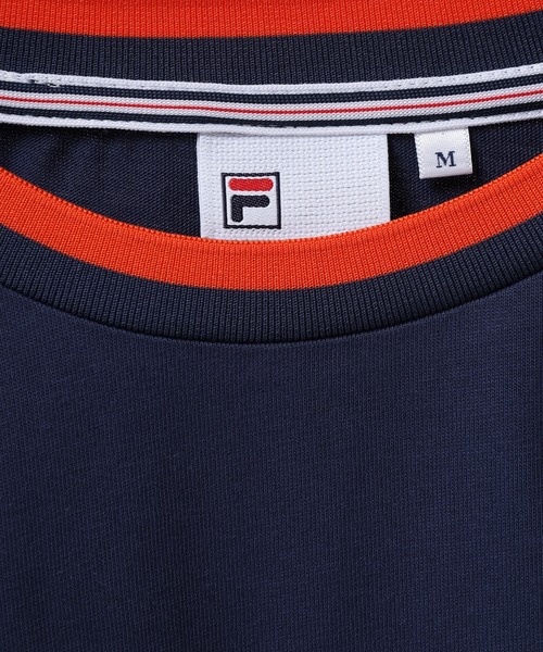 FILA（フィラ）の「FILA L/S SHIRTS フィラ リブ配色 長袖Tシャツ L/S tee ロンt（Tシャツ/カットソー・レディース・ブラック/ホワイト/ネイビー・L/XL/M）」の8枚目の写真