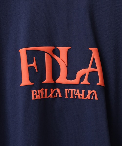 FILA（フィラ）の「FILA L/S SHIRTS フィラ リブ配色 長袖Tシャツ L/S tee ロンt（Tシャツ/カットソー・レディース・ブラック/ホワイト/ネイビー・L/XL/M）」の9枚目の写真
