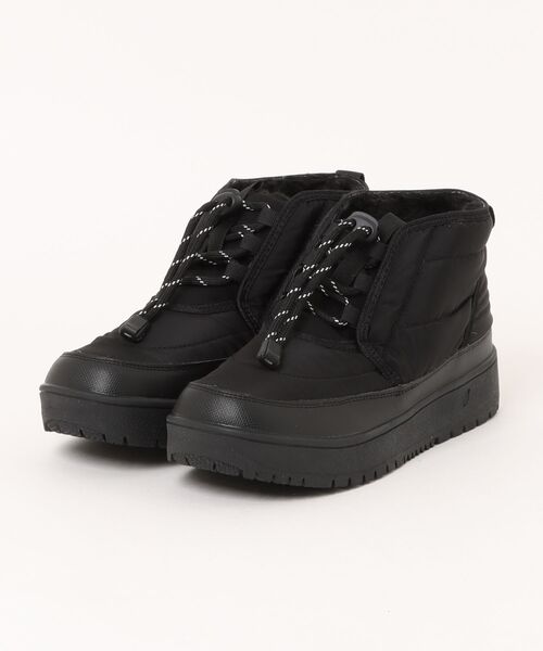 ASBee(アスビー)の「sesenta セセンタ レディース ボア付きキルティングウィンターブーツ【防水/滑りにくい/幅広/防寒/あったかボアライナー】ショートブーツ 250518(ブーツ・レディース・ブラック/カーキ・23.0cm/23.5cm/24.0cm/24.5cm/25.0cm)」の2枚目の写真