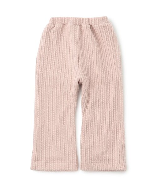 Seraph（セラフ）の「【ジュニア対応】あったか二重フレアパンツ（その他パンツ・キッズ・アイボリー/チャコール/ベージュ/ピンク・80/90/100/110/120/130/140）」の4枚目の写真