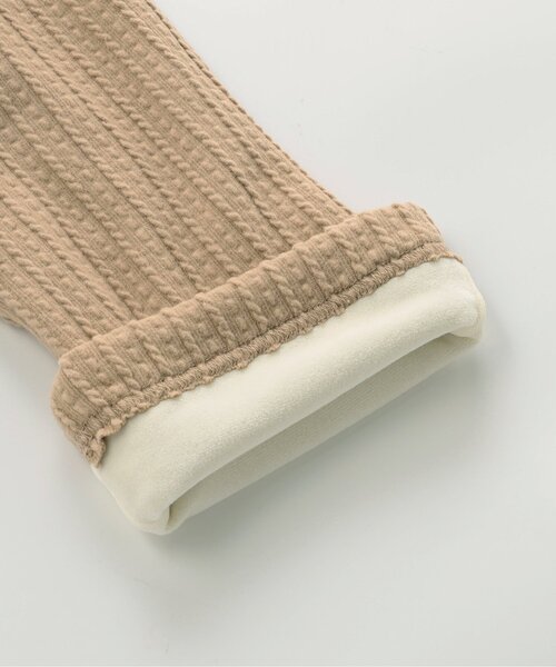 Seraph（セラフ）の「【ジュニア対応】あったか二重フレアパンツ（その他パンツ・キッズ・アイボリー/チャコール/ベージュ/ピンク・80/90/100/110/120/130/140）」の9枚目の写真