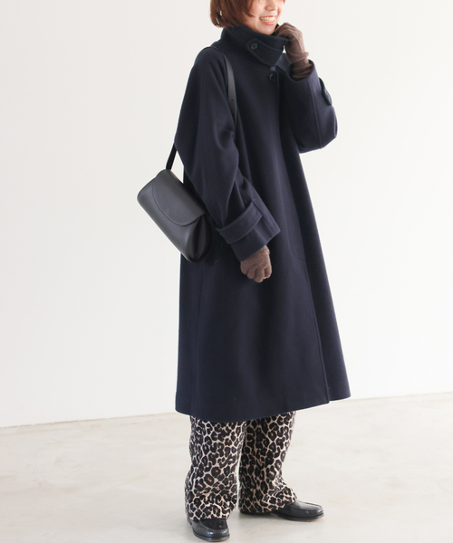 ももあめ⭐️新品⭐️JOURNAL STANDARD 尾州ウールスーパーコート 尾州ウールスーパー100ステンカラーコート（ステンカラーコート