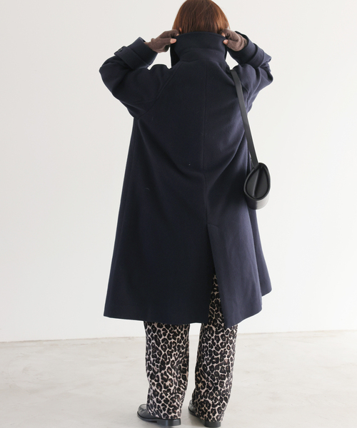 尾州ウールスーパー100ステンカラーコート（ステンカラーコート