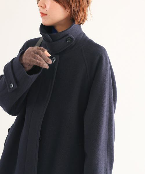JOURNAL STANDARD relume（ジャーナルスタンダード　レリューム）の「尾州ウールスーパー100ステンカラーコート（ステンカラーコート・レディース・ブラウン/ネイビー・36/38）」の13枚目の写真