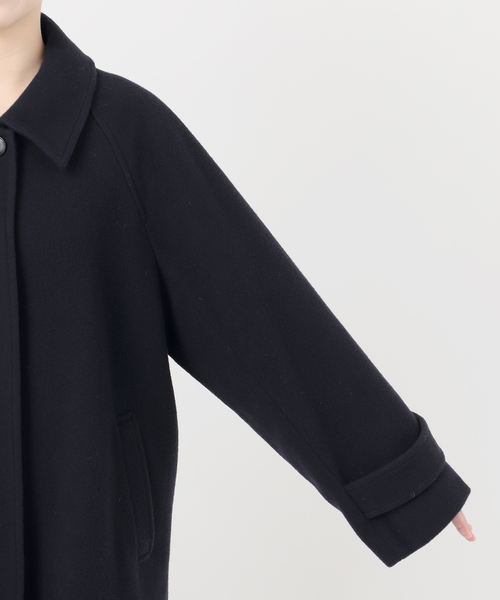 セール】尾州ウールスーパー100ステンカラーコート（ステンカラー