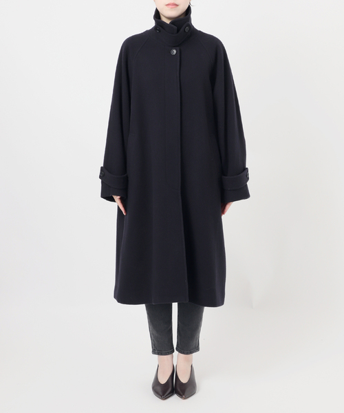 尾州ウールスーパー100ステンカラーコート（ステンカラーコート