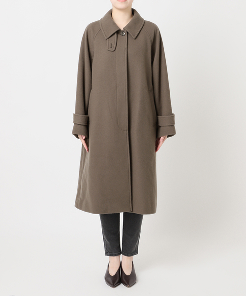 尾州ウールスーパー100ステンカラーコート（ステンカラーコート