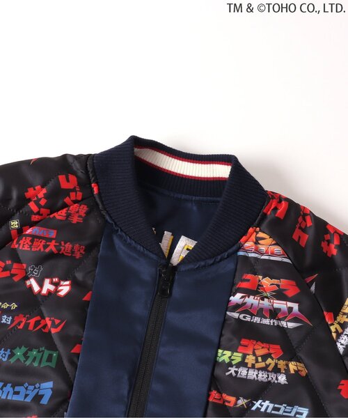 BREEZE（ブリーズ）の「【ゴジラ】ゴジラVSリバーシブルスカジャン（大人）（スカジャン・メンズ・ネイビー/カーキ/ブラック・LARGE/MEDIUM）」の19枚目の写真