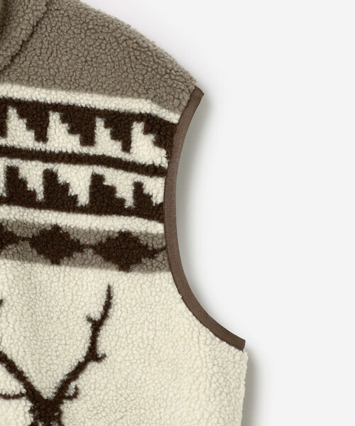 South2 West8（サウスツーウェストエイト）の「South2 West8 | ボア ベスト MEN（その他アウター・メンズ・ベージュ・L/M）」の5枚目の写真