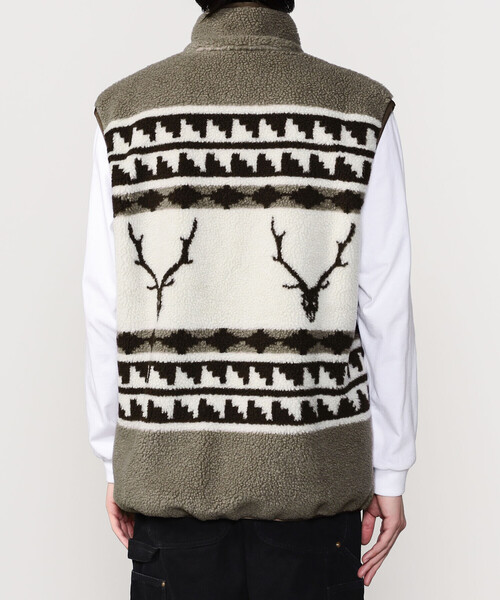 South2 West8（サウスツーウェストエイト）の「South2 West8 | ボア ベスト MEN（その他アウター・メンズ・ベージュ・L/M）」の10枚目の写真