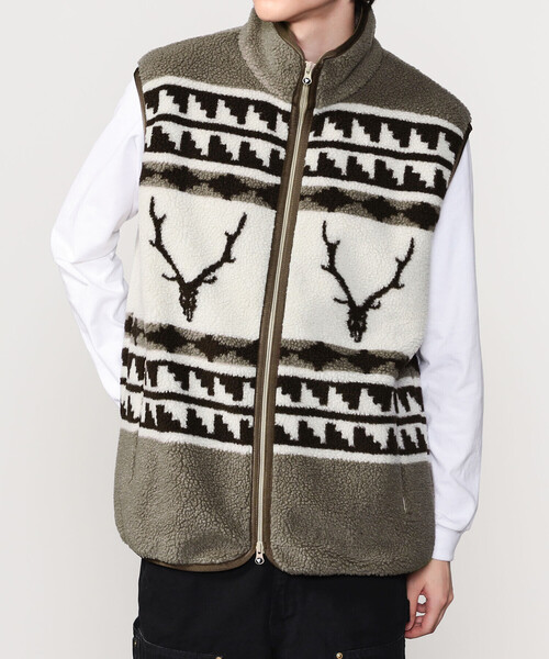 South2 West8（サウスツーウェストエイト）の「South2 West8 | ボア ベスト MEN（その他アウター・メンズ・ベージュ・L/M）」の11枚目の写真