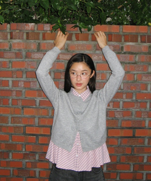 RONRON(ロンロン)の「RUFFLE CHECK SHIRT PINK(シャツ/ブラウス・レディース・その他・FREE)」の4枚目の写真