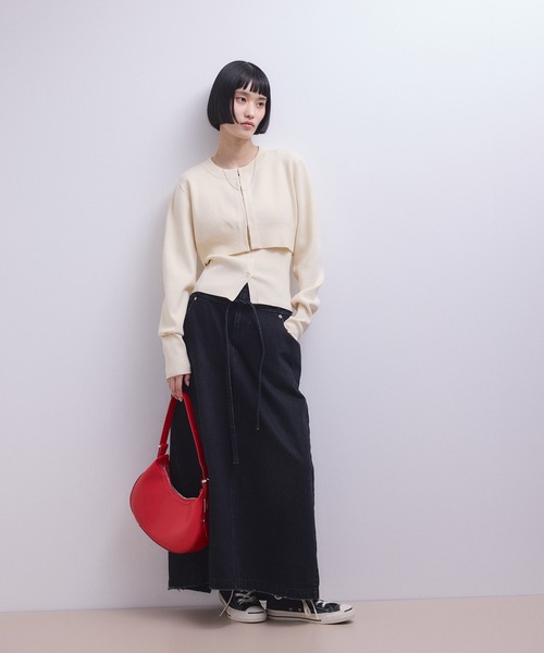 ADAM ET ROPE'（アダムエロペ）の「【WEB限定】ラウンドショルダーバッグ（ショルダーバッグ・レディース・シルバー/ブラック/ブラウン/レッド・FREE）」の11枚目の写真