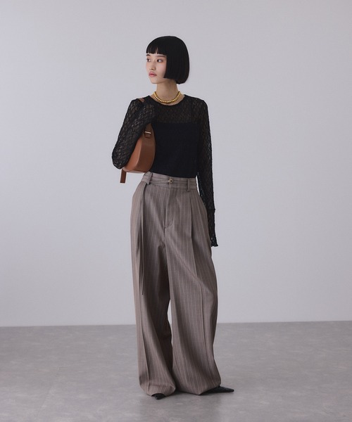 ADAM ET ROPE'（アダムエロペ）の「【WEB限定】ラウンドショルダーバッグ（ショルダーバッグ・レディース・シルバー/ブラック/ブラウン/レッド・FREE）」の12枚目の写真