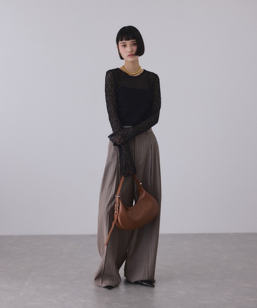 ADAM ET ROPE'（アダムエロペ）の「【WEB限定】ラウンドショルダーバッグ（ショルダーバッグ・レディース・シルバー/ブラック/ブラウン/レッド・FREE）」の13枚目の写真