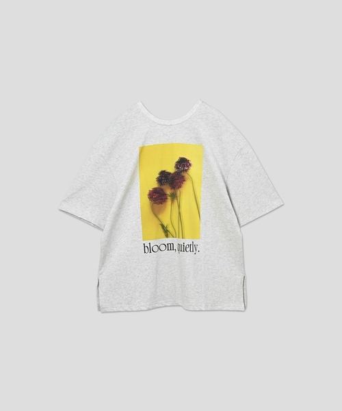 WHYTO.(ホワイト)の「「WHYTO. / ホワイト」2wayプリントTシャツ(Tシャツ/カットソー・レディース・グレー系その他2/ブラック×イエロー/グレー系その他/ホワイト×レッド/ブラック×レッド/ホワイト×イエロー・FREE)」の5枚目の写真