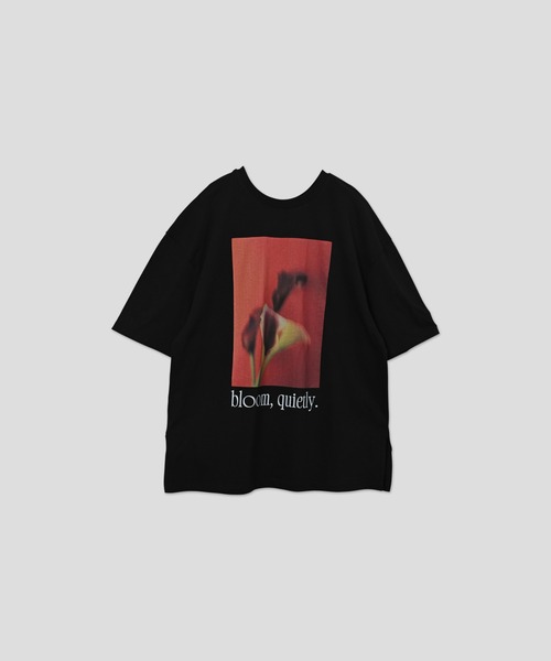 WHYTO.(ホワイト)の「「WHYTO. / ホワイト」2wayプリントTシャツ(Tシャツ/カットソー・レディース・グレー系その他2/ブラック×イエロー/グレー系その他/ホワイト×レッド/ブラック×レッド/ホワイト×イエロー・FREE)」の1枚目の写真