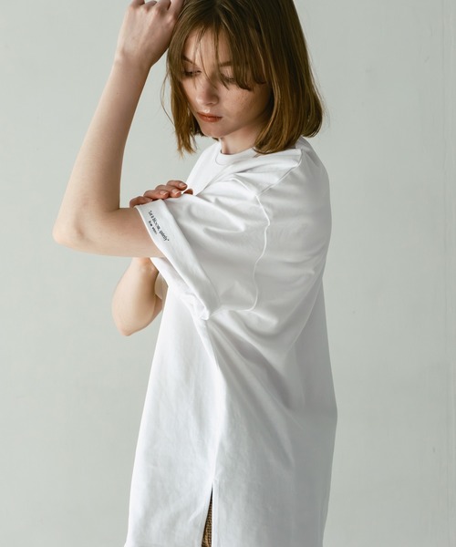 WHYTO.(ホワイト)の「「WHYTO. / ホワイト」2wayプリントTシャツ(Tシャツ/カットソー・レディース・グレー系その他2/ブラック×イエロー/グレー系その他/ホワイト×レッド/ブラック×レッド/ホワイト×イエロー・FREE)」の14枚目の写真