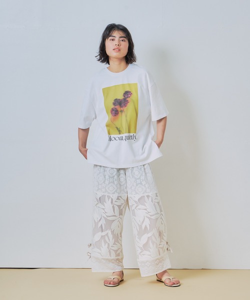 WHYTO.(ホワイト)の「「WHYTO. / ホワイト」2wayプリントTシャツ(Tシャツ/カットソー・レディース・グレー系その他2/ブラック×イエロー/グレー系その他/ホワイト×レッド/ブラック×レッド/ホワイト×イエロー・FREE)」の15枚目の写真