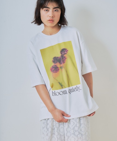 WHYTO.(ホワイト)の「「WHYTO. / ホワイト」2wayプリントTシャツ(Tシャツ/カットソー・レディース・グレー系その他2/ブラック×イエロー/グレー系その他/ホワイト×レッド/ブラック×レッド/ホワイト×イエロー・FREE)」の16枚目の写真